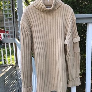 Jax Country Tan Cotton Turtleneck Sweater
